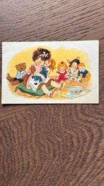 Freddie Langeler. Meisje met haar pop,beer, Verzamelen, Ophalen of Verzenden, 1920 tot 1940, Ongelopen, Kinderen