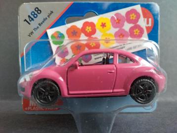 Volkswagen VW new beetle pink 1:55 Siku Pol 