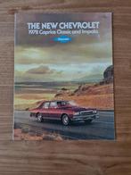 folder New Chevrolet 1978, Nieuw, Chevrolet, Verzenden