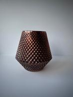 Theelichthouder Cari Glas Koper Medium glimmend, Veens Living, Nieuw, Elst, Info@veensliving.nl