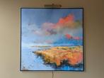 Gerald Schuil, "Lauwersmeer", olieverf op doek, 124x124 cm, Antiek en Kunst, Kunst | Schilderijen | Klassiek, Ophalen