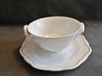 Wedgwood soepkoppen wit met gouden bies, Overige typen, Ophalen of Verzenden, Zo goed als nieuw, Wedgwood