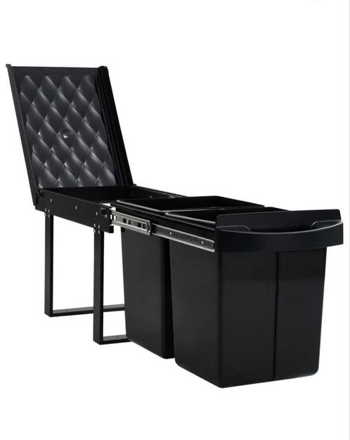 Inbouwprullenbak uittrekbaar soft-close 48 L, Huis en Inrichting, Woonaccessoires | Prullenbakken, Nieuw, Kunststof, Minder dan 50 cm