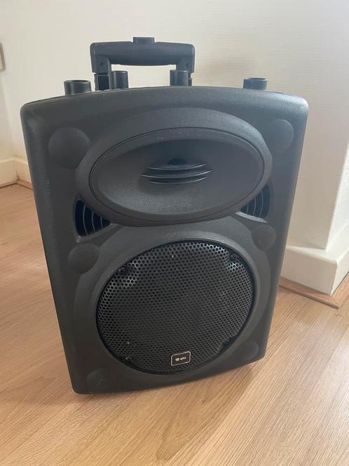 Portable geluidsbox QTX + microfoon, Audio, Tv en Foto, Luidsprekers, Zo goed als nieuw, Overige typen, Minder dan 60 watt, Overige merken