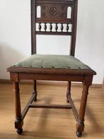 6 antieke houten stoelen jaren 30 40 met houtsnijwerk, Antiek en Kunst, Antiek | Meubels | Stoelen en Banken, Ophalen