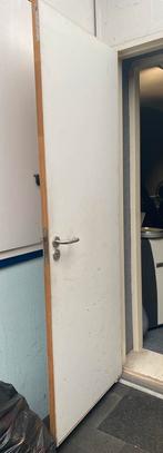Stompe deur zware kwalitieit. (2x) evt met kozijnen, Doe-het-zelf en Verbouw, Deuren en Horren, Ophalen, Gebruikt, Minder dan 80 cm
