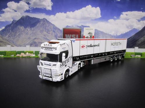 Wsi 01-4222 Scania R Highline CR20H , Hofseth, Hobby en Vrije tijd, Modelauto's | 1:50, Nieuw, Bus of Vrachtwagen, Wsi, Ophalen