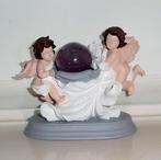 Edelsteen Bol Amethist met Engeltjes Houder, Ophalen of Verzenden, Mineraal