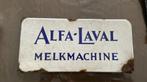 Alfa - laval melkmachines emaille bord, Antiek en Kunst, Antiek | Emaille, Ophalen of Verzenden