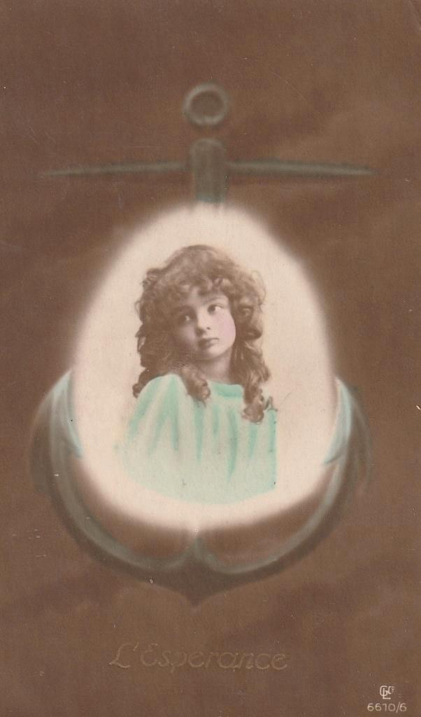 MEISJE LANG HAAR BEGIN 1900 ZEER MOOIE OUDE KAART KJ745, Verzamelen, Ansichtkaarten | Themakaarten, Ongelopen, Voor 1920, Kinderen