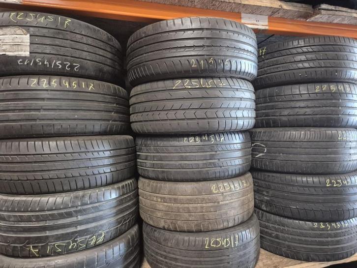 GEBRUIKTE BANDEN 235-60-18 235-65-17 225/65/17 245-45-17, Auto-onderdelen, Banden en Velgen, Banden en Velgen, Zomerbanden, 16 inch