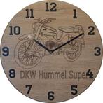 Themaklok met een DKW Hummel super brommer als thema, Ophalen of Verzenden, Nieuw, Wandklok