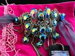 NIEUW OTAZU chokerketting blauw AB EYECATCHING., Overige materialen, Met strass, Verzenden, Nieuw