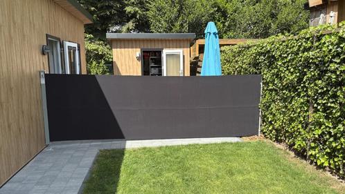 Uittrekbaar windscherm 140 x 500 cm., Tuin en Terras, Overige Tuin en Terras, Nieuw, Ophalen