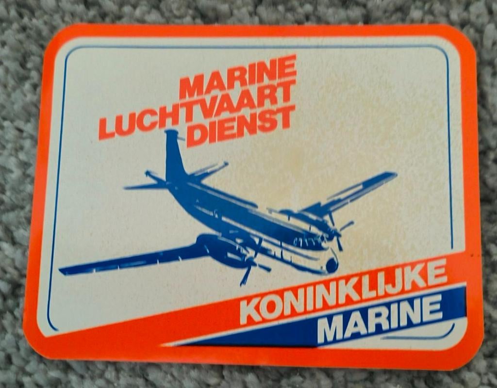 Sticker Marine Luchtvaart dienst, Ophalen of Verzenden, Nieuw, Bedrijf of Vereniging