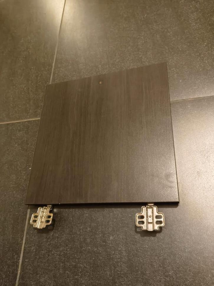 4x Kallax Inzet Zwartbruin, Huis en Inrichting, Kasten | Overige, Gebruikt, Ophalen of Verzenden