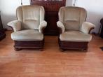 2 fauteuils gratis ophalen, Huis en Inrichting, Ophalen, Hout, Gebruikt, 75 tot 100 cm