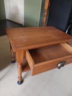 Grenen Bijzettafel met Lade - 57x37cm, 45 tot 60 cm, Minder dan 55 cm, Gebruikt, Ophalen of Verzenden