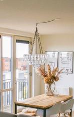 Unieke kroonluchter van melkflessen, Huis en Inrichting, Ophalen, Zo goed als nieuw, Glas