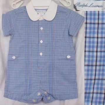 1-delig Ralph Lauren pakje blauw/wit maat 68 *NIEUW* (2778)  beschikbaar voor biedingen