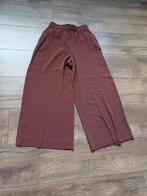 leuke bruine broek met zaken en met wijde pijpen en 34, Bruin, Nieuw, Ophalen of Verzenden, Maat 34 (XS) of kleiner