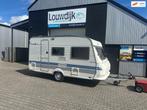 HOBBY De Luxe 400 SF '98 (Vastbed, Treinzit), Caravans en Kamperen, Caravans, Vast bed, Hobby, Bedrijf, 750 - 1000 kg