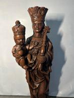 Neo gothic beeld Madonna Maria met kind steen 29 cm, Antiek en Kunst, Kunst | Beelden en Houtsnijwerken, Ophalen of Verzenden