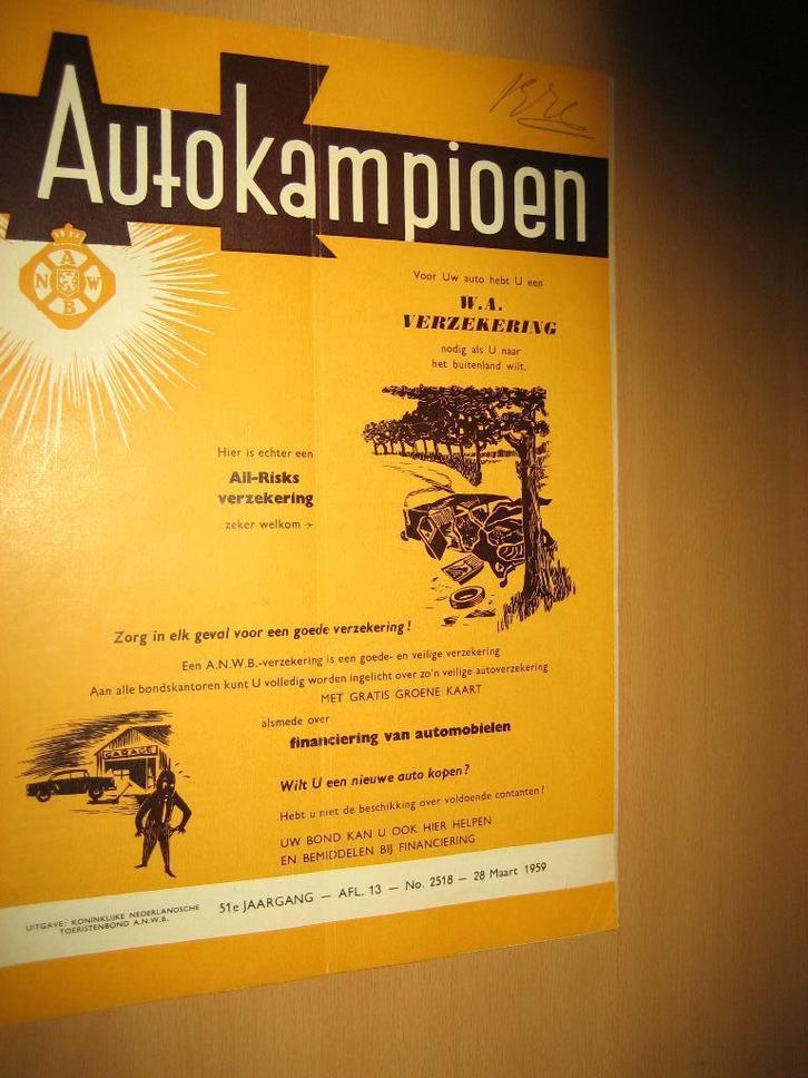 AK 1959 13 DAF 600 Eccles Bounty Goed Kamp Panhard Geneve, Boeken, Auto's | Folders en Tijdschriften, Zo goed als nieuw, Overige merken