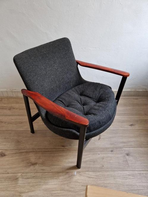 Vintage designstoel relaxfauteuil Deens, Huis en Inrichting, Fauteuils, Zo goed als nieuw, Stof, 50 tot 75 cm, Ophalen