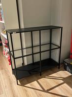 Zwarte kast, Huis en Inrichting, Kasten | Buffetkasten, Zo goed als nieuw, Glas, 25 tot 50 cm, 50 tot 100 cm