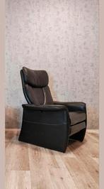Deense Skalma leren design relax fauteuil handmatig, Ophalen of Verzenden, Zo goed als nieuw, Metaal, Nvt