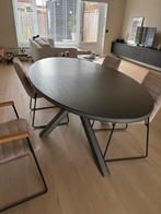Eettafel - ovaal, Vibe De Bommel 110x210x77cm, Huis en Inrichting, Tafels | Eettafels, Ophalen, Gebruikt, 100 tot 150 cm, Vijf personen of meer