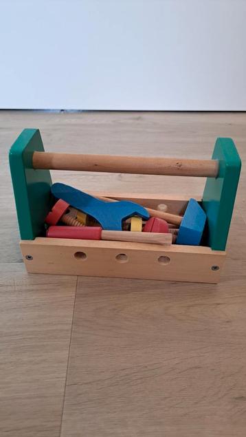 Houten gereedschapskist  beschikbaar voor biedingen