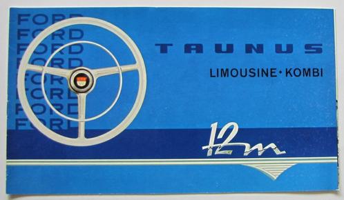 Folder Ford Taunus 12M 1959/1962, Boeken, Auto's | Folders en Tijdschriften, Gelezen, Ford, Verzenden