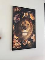 Canvas schilderij leeuw, Huis en Inrichting, Woonaccessoires | Schilderijen, Tekeningen en Foto's, Ophalen, Nieuw, Print, 75 cm of meer