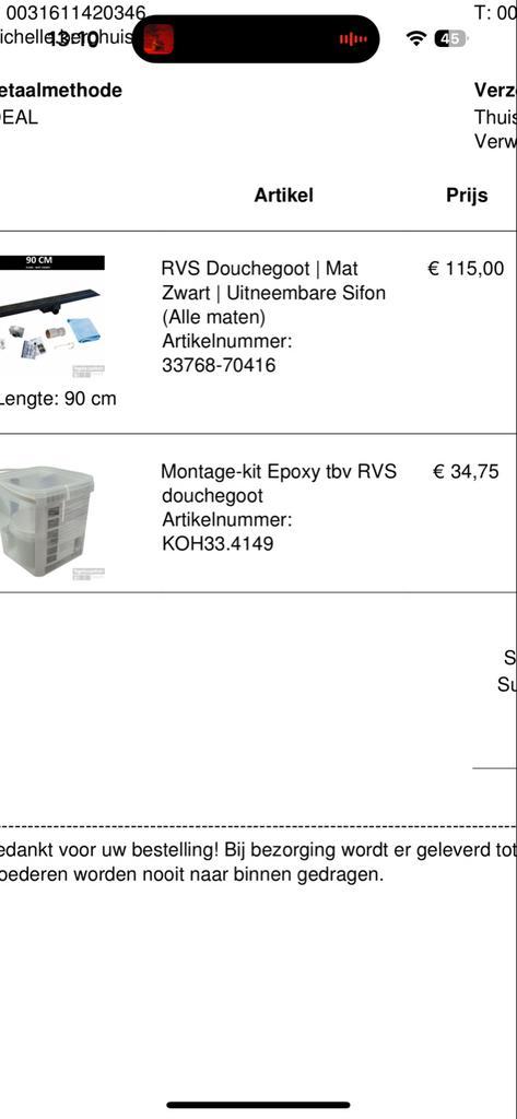 Montage-kit Epoxy set, Doe-het-zelf en Verbouw, Verf, Beits en Lak, Nieuw, Verf, Minder dan 5 liter, Overige kleuren, Ophalen of Verzenden