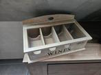 Riverdale wijnrek / wijnkist, Huis en Inrichting, Woonaccessoires | Wijnrekken, Ophalen, Zo goed als nieuw, Hout, Minder dan 50 cm