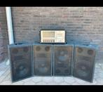Te koop aangeboden 4 boxen voor monitoren met mengpaneel, Ophalen, Zo goed als nieuw, Overige merken