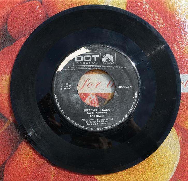 roy clark - september song, Cd's en Dvd's, Vinyl Singles, Gebruikt, Single, 7 inch, Ophalen of Verzenden