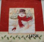 Servetten decoupage/bullet journal – Sneeuwpop L1721, Hobby en Vrije tijd, Knutselen, Verzenden, Nieuw, Materiaal