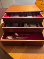 Zeldzaam WMF Zurich verzilverd (90) cassette 12-delig, Antiek en Kunst, Antiek | Bestek, Ophalen