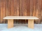 Vintage travertine coffeetable, Ophalen of Verzenden