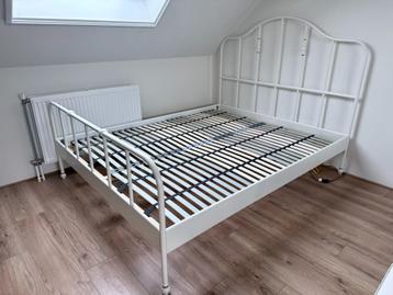 Sagstua bedframe wit 160x200 met lattenbodem - afbeelding 1