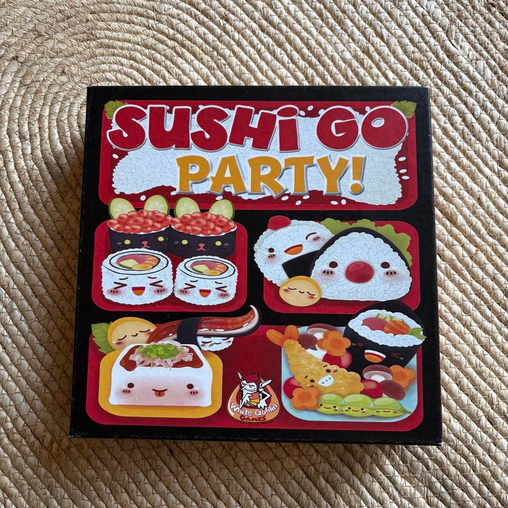 Sushi Go Party! Bordspel sleeved, Hobby en Vrije tijd, Gezelschapsspellen | Bordspellen, Een of twee spelers, Ophalen, Zo goed als nieuw