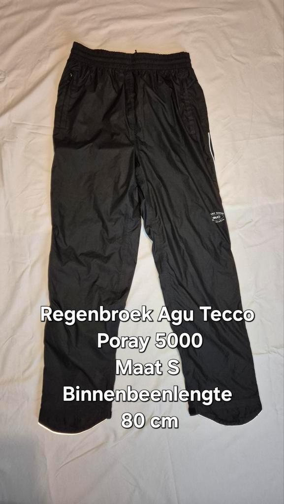 Agu Tecco Poray 5000 Regenbroek - Maat S, Caravans en Kamperen, Regenkleding, Zo goed als nieuw, Regenbroek, Ophalen of Verzenden