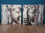 2 delig Boeddha schilderij, Antiek en Kunst, Kunst | Schilderijen | Abstract, Ophalen
