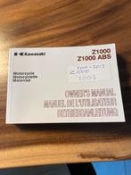 Kawasaki Z1000 (ABS) Handleiding 2010-2013, Ophalen of Verzenden, Kawasaki