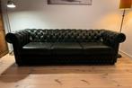 Chesterfield Luxe Leren Bank - 3 zits, Huis en Inrichting, Banken | Bankstellen, Ophalen, Minder dan 75 cm, Driepersoons, Leer