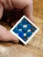Blauwe agaat cabochons edelsteen ovaal, Ophalen of Verzenden