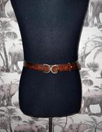 D&G Dolce & Gabbana Leren Riem, Kleding | Heren, Riemen en Ceinturen, Ophalen of Verzenden, Gedragen, Bruin, Echt leder